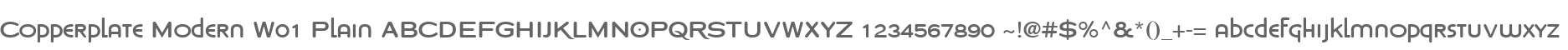 Copperplate Modern W01 Plain