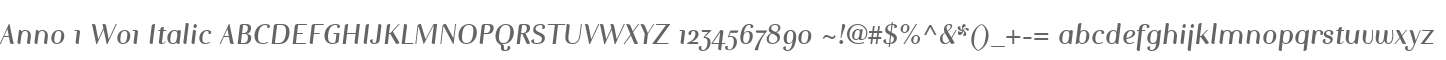 Anno 1 W01 Italic
