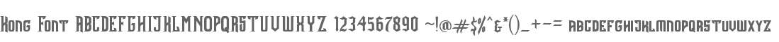 Kong Font