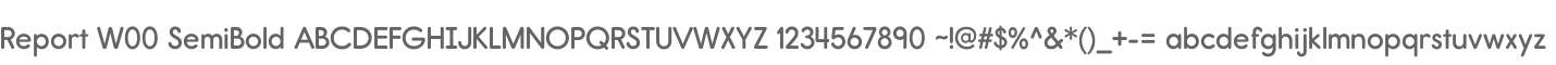 Report W00 SemiBold