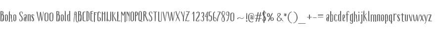 Boho Sans W00 Bold