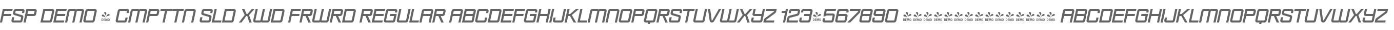FSP DEMO - Cmpttn Sld XWd Frwrd