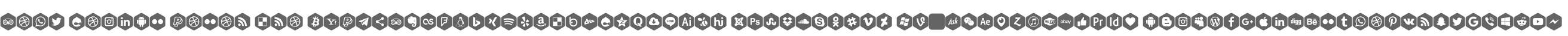 Font Social Color Pro