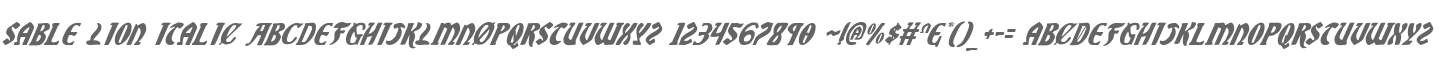 Sable Lion Italic