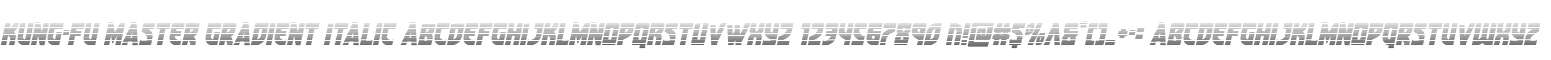 Kung-Fu Master Gradient Italic