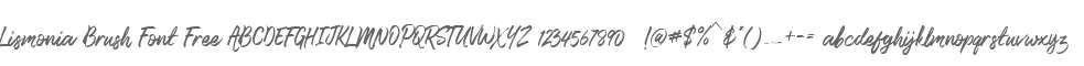 Lismonia Brush Font Free