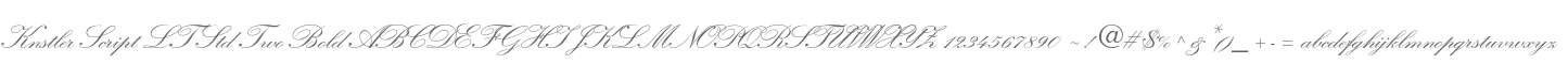 Knstler Script LT Std Two Bold