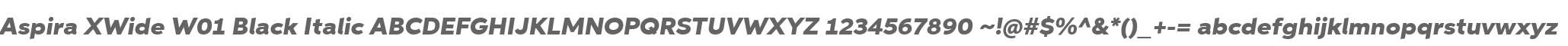 Aspira XWide W01 Black Italic