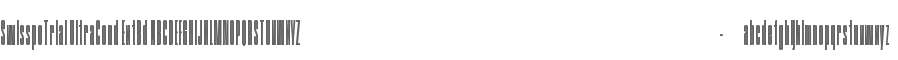 SwisspoTrial Ultra Condensed Extra Bold