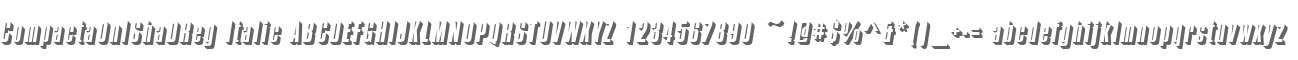 CompactaOnlShaDReg Italic