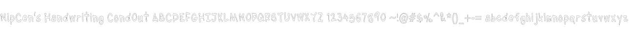 NipCen's Handwriting CondOut
