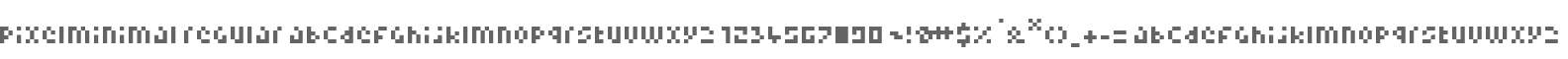 Pixelminimal Regular