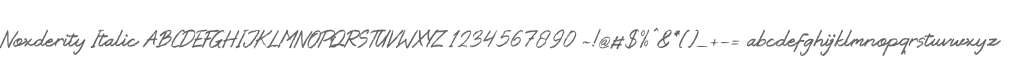 Noxderity Italic
