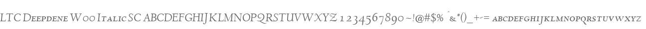 LTC Deepdene W00 Italic SC
