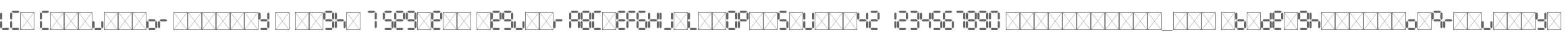 LCD Calculator Display - Tight 7 Segment