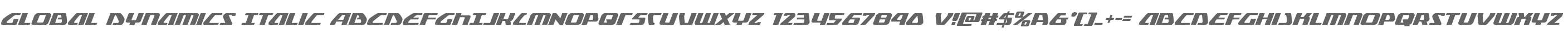 Global Dynamics Italic
