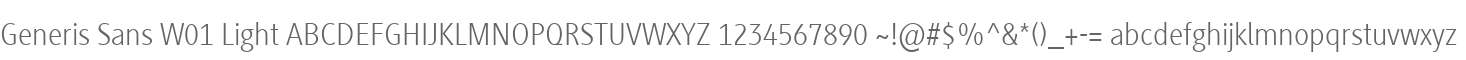 Generis Sans W01 Light