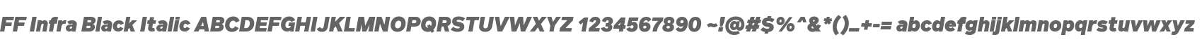 FF Infra Black Italic