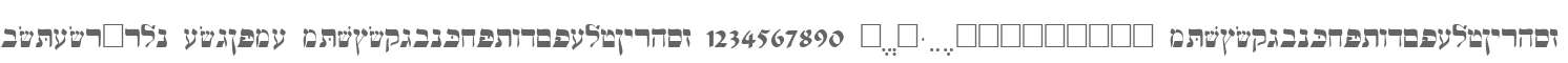 Hebrew-WSI Regular