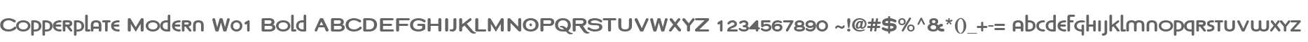 Copperplate Modern W01 Bold