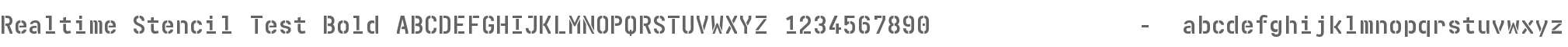 Realtime Stencil Test Bold