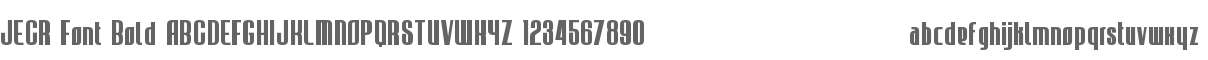 JECR Font Bold