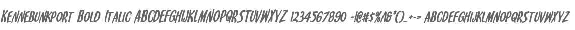 Kennebunkport Bold Italic