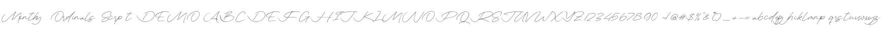 Monthy Ordinals Script DEMO