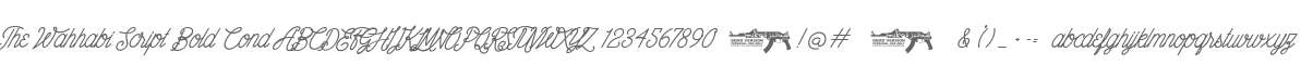 The Wahhabi Script Bold Condensed