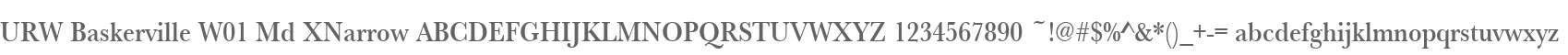 URW Baskerville W01 Md XNarrow