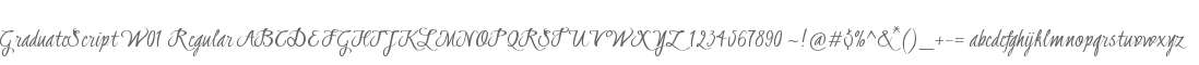 GraduateScript W01 Regular