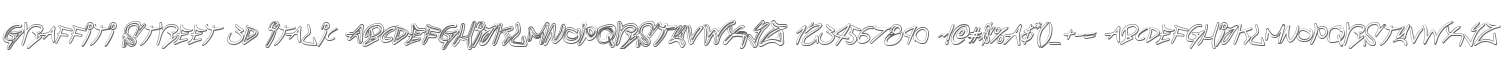 Graffiti Street 3D Italic