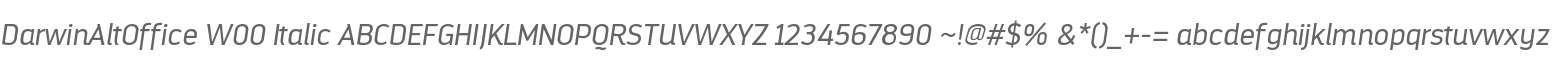 DarwinAltOffice W00 Italic