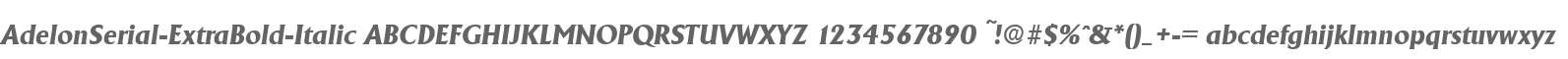 AdelonSerial-ExtraBold-Italic