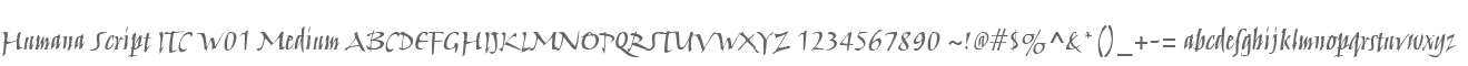 Humana Script ITC W01 Medium