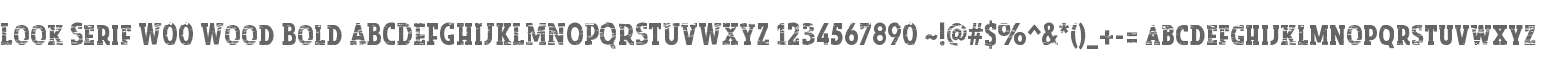 Look Serif W00 Wood Bold