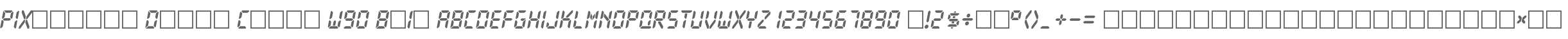 PIXymbols Digit Clock W90 BdIt