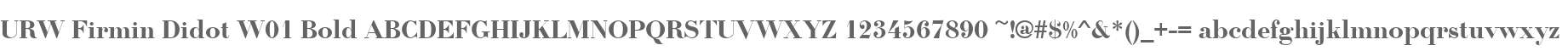 URW Firmin Didot W01 Bold