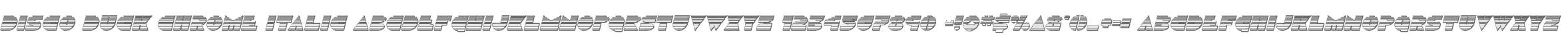 Disco Duck Chrome Italic
