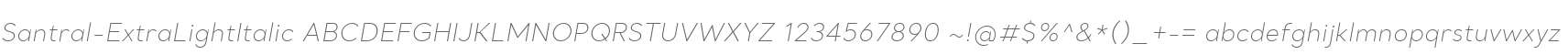 Santral-ExtraLightItalic