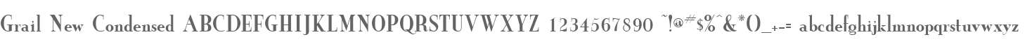 Grail New Condensed