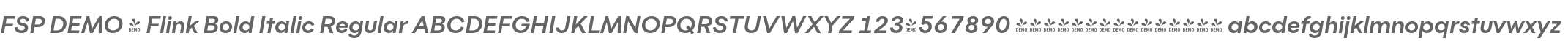 FSP DEMO - Flink Bold Italic