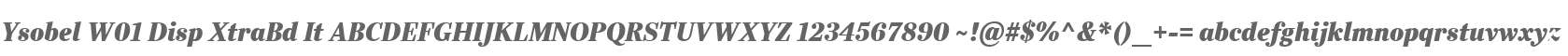 Ysobel W01 Disp XtraBd It