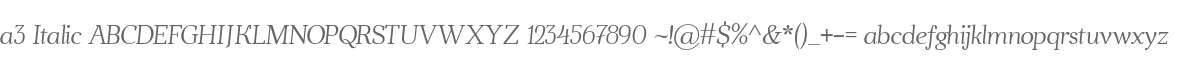 a3 Italic