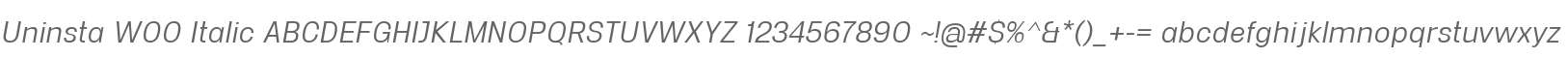 Uninsta W00 Italic