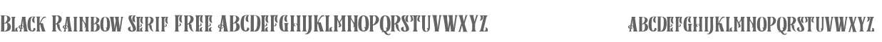 Black Rainbow Serif FREE