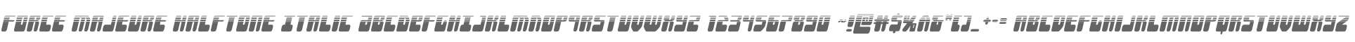 Force Majeure Halftone Italic