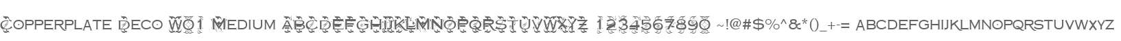 Copperplate Deco W01 Medium