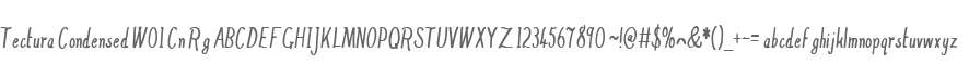 Tectura Condensed W01 Cn Rg