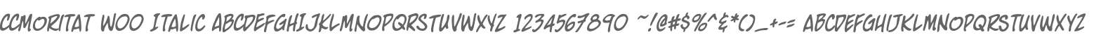 CCMoritat W00 Italic